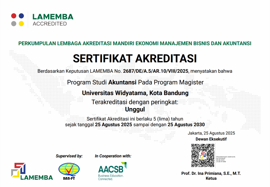 SERTIFIKAT AKREDITASI MAGISTER AKUNTANSI