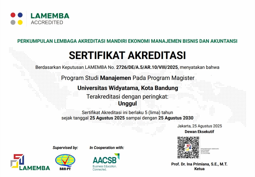 SERTIFIKAT AKREDITASI LAMEMBA MAGISTER MANAJEMEN